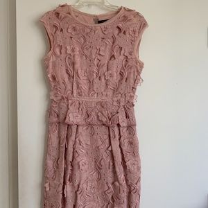 Lilac short lace dress